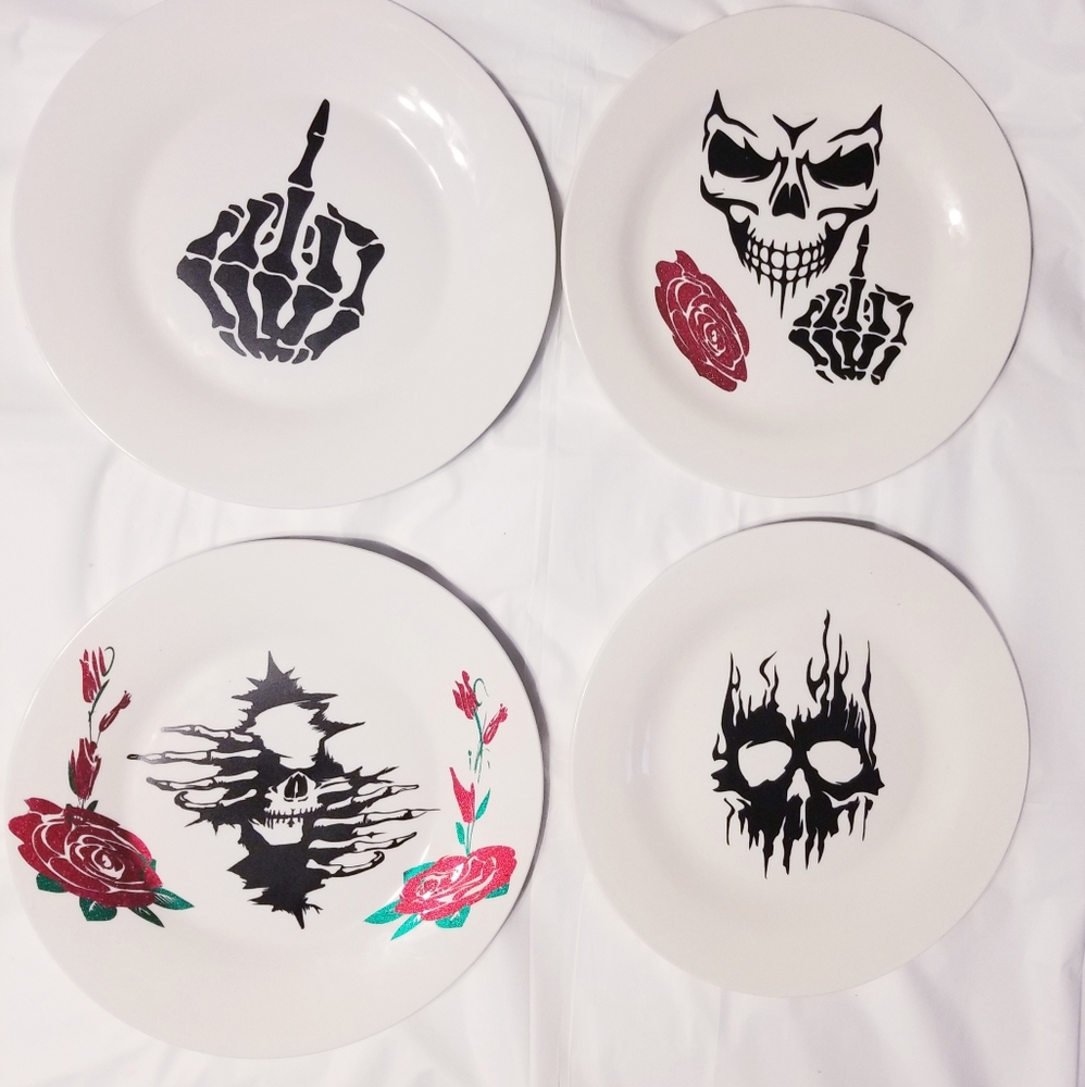 New Skeleton Dinner Plates
